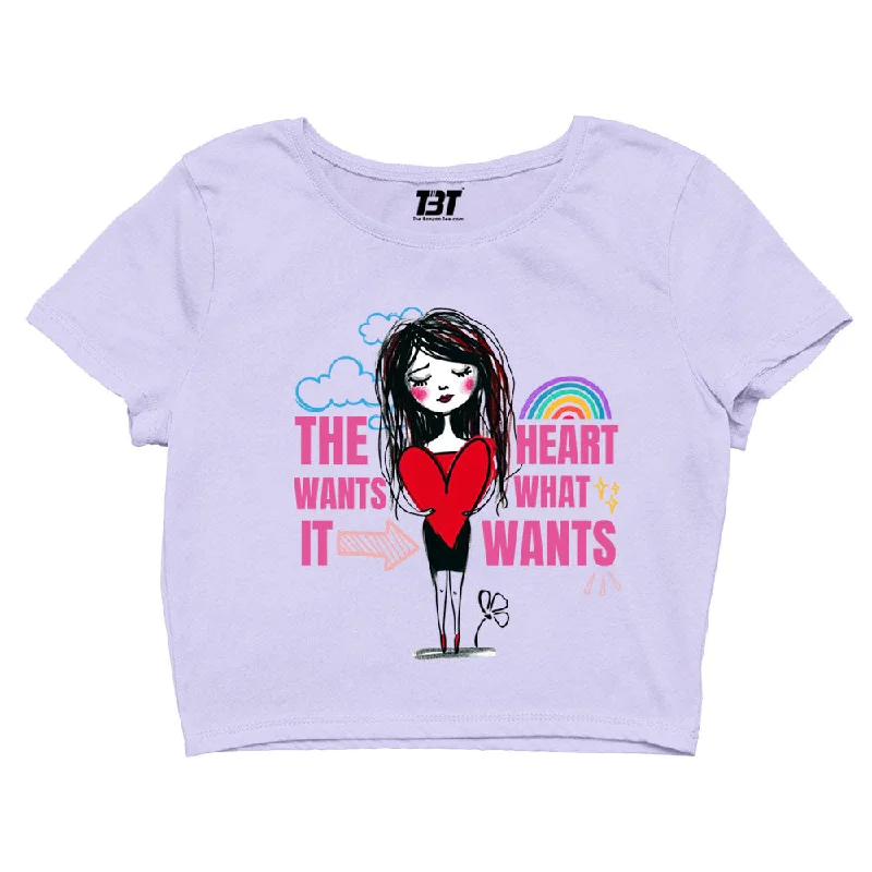 Selena Gomez Crop Top - The Heart Wants What It Wants