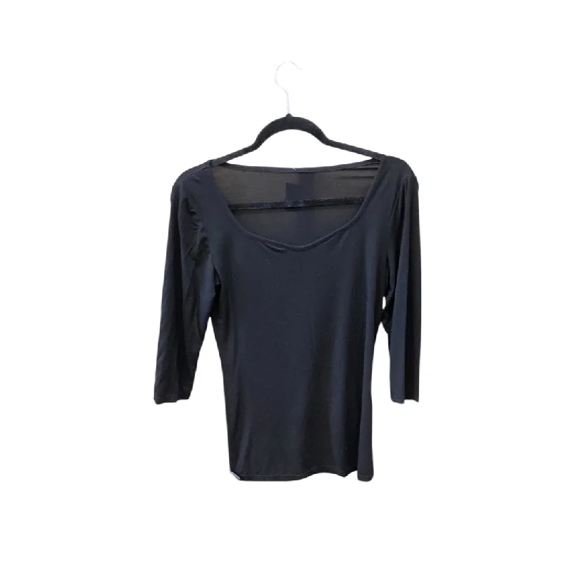 Top 3/4 Sleeve Basic By Cmf In Black, Size: M