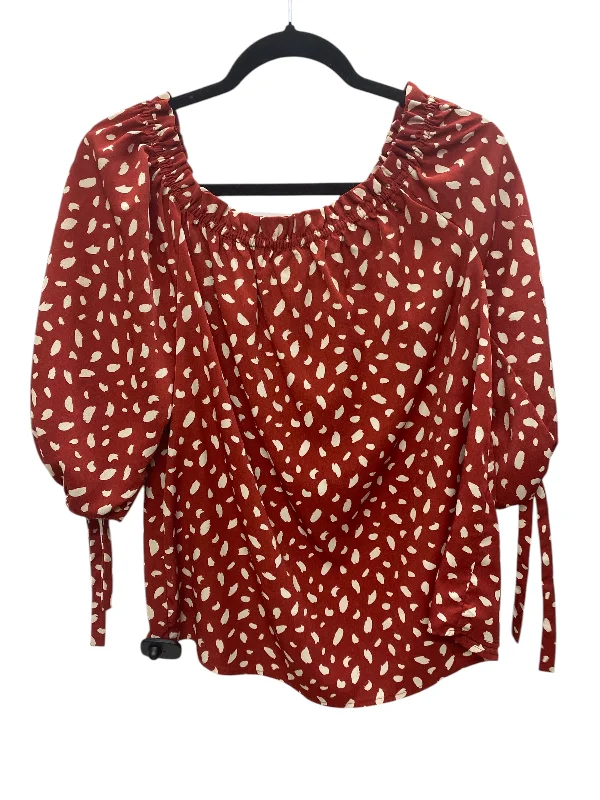 Top Long Sleeve By Umgee In Red, Size: M