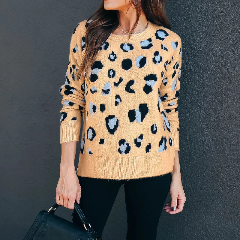 Leopard Print Women Sweaters Wholesale