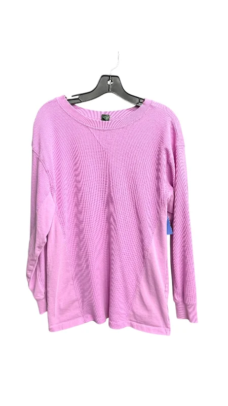 Top Long Sleeve By Wild Fable In Purple, Size: S