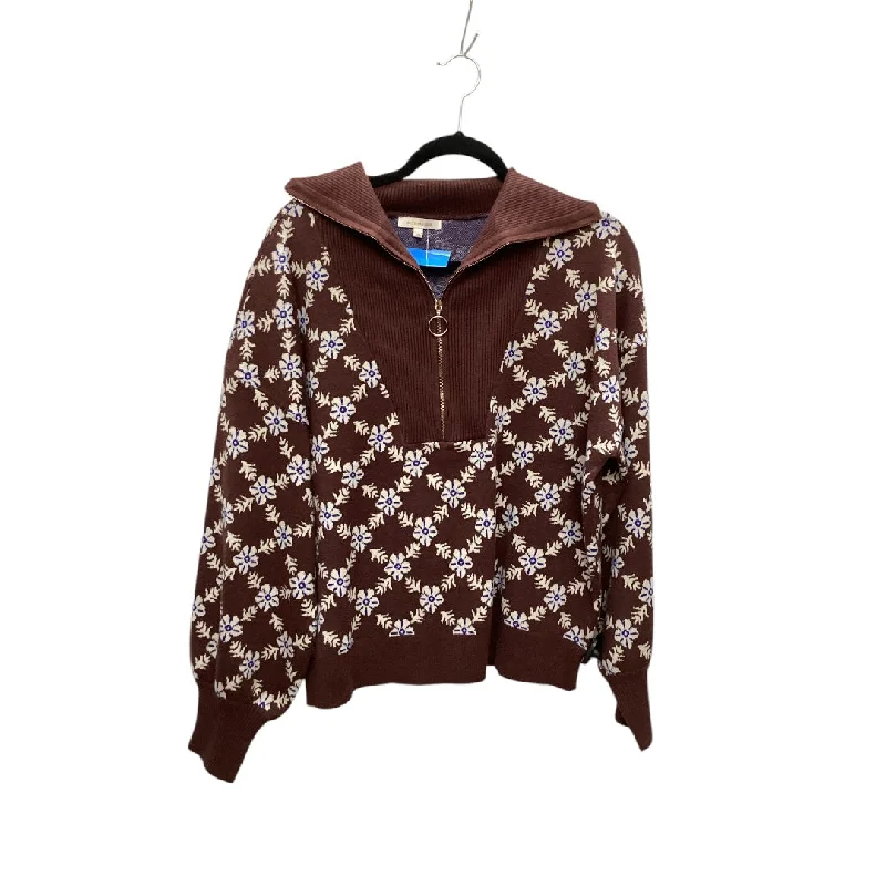 Sweater By Skies Are Blue In Brown, Size: S