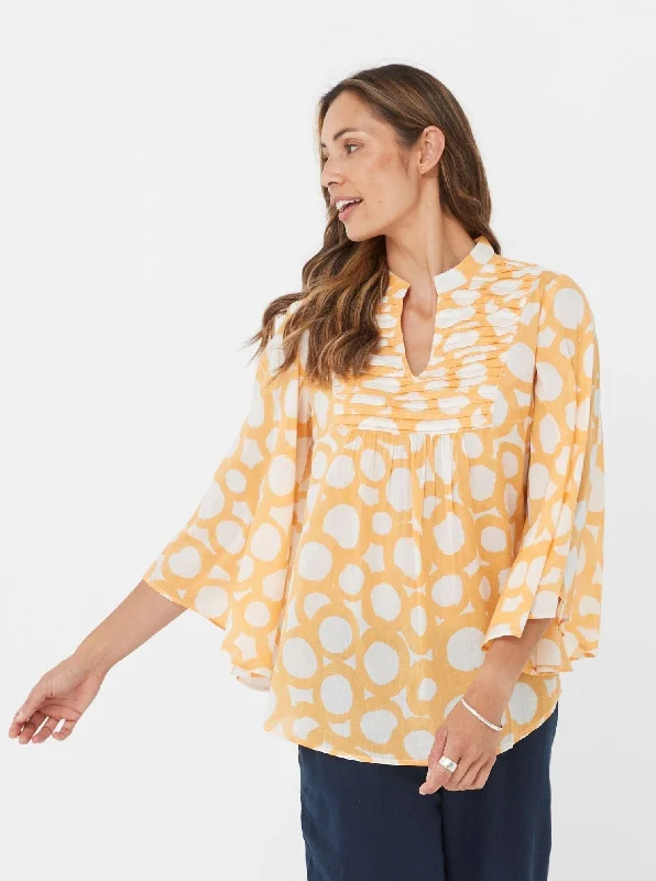 Edith Top - Merigold Print/Cotton