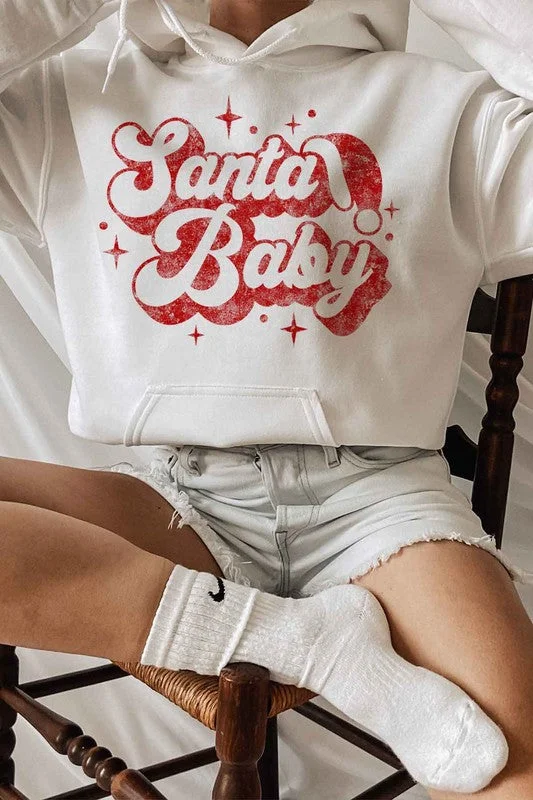 Alphia Santa Baby Christmas Christmas Graphic Hoodie