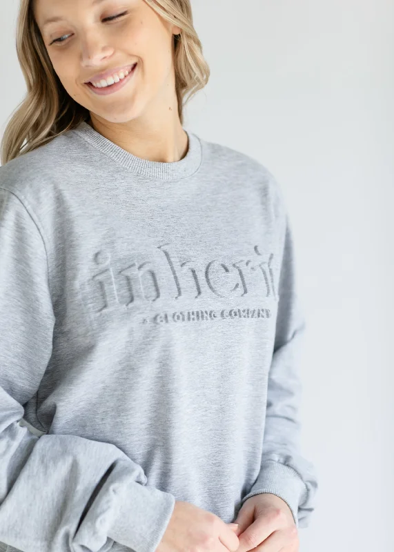 Embossed Inherit Logo Crewneck Sweatshirt