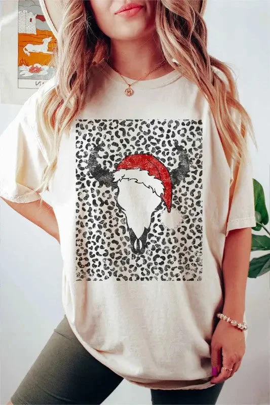 Alphia Cattle Christmas Graphic T-Shirt