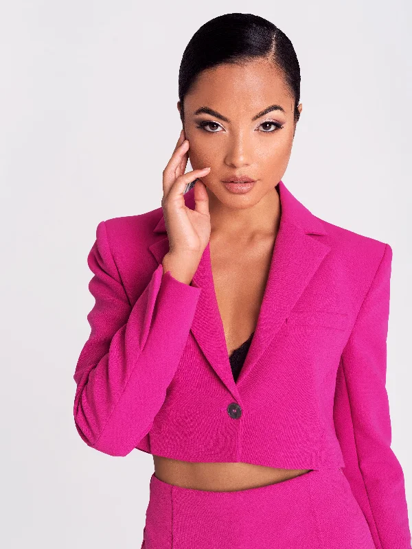 Hot Pink Crop Jacket