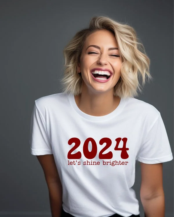 Ocean & 7th 2024 Let's Shine Brighter Graphic Tee - Plus Sizes