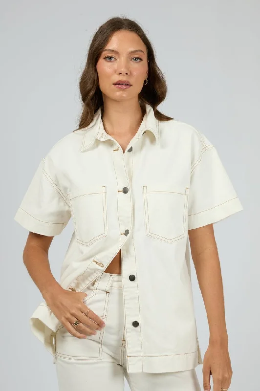 Simi Denim Shirt | Vintage White