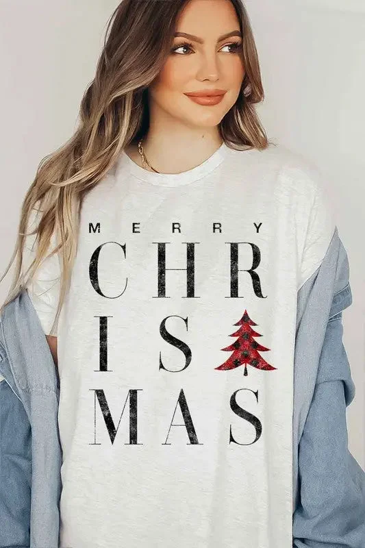 Alphia Merry Christmas T-Shirt Plus Size