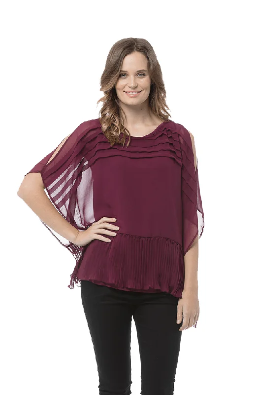 VIVIAN Top/Ajdoa Top- Wine