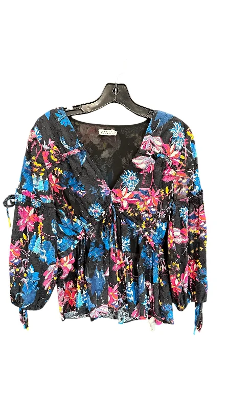 Top Long Sleeve By Clothes Mentor In Floral Print, Size: 2