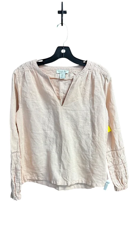 Top Long Sleeve By Rachel Zoe In Mauve, Size: S