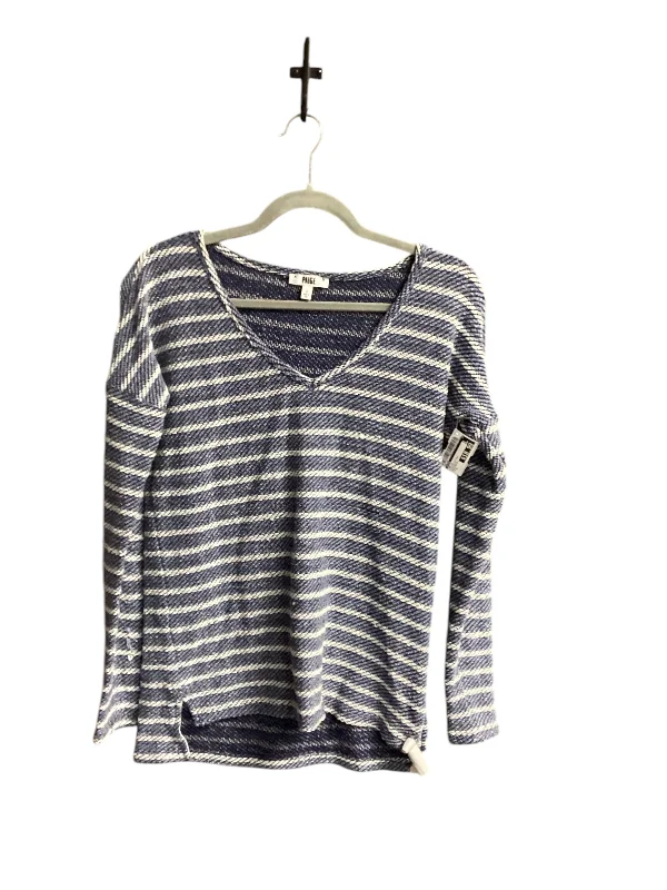 Top Long Sleeve By Paige In Striped Pattern, Size: S