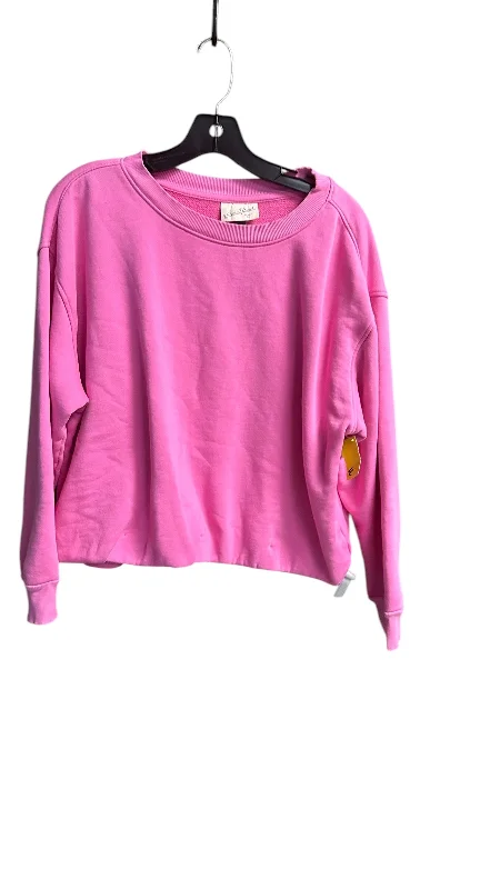 Sweatshirt Crewneck By Universal Thread In Pink, Size: L