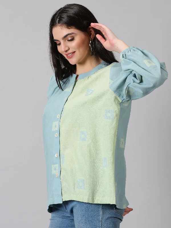 Sage Handloom Cotton Shirt