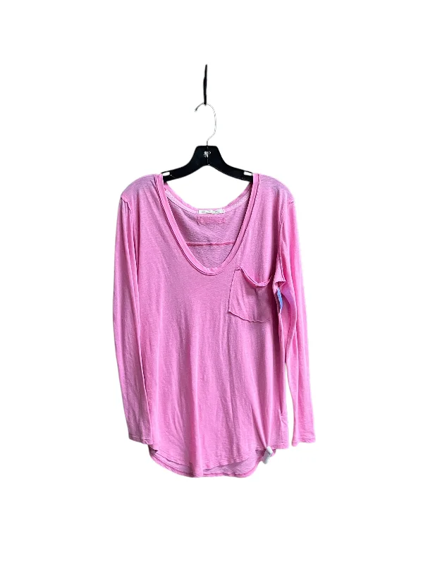 Top Long Sleeve By We The Free In Pink, Size: S