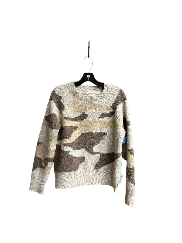 Sweater By Moth In Brown & Cream, Size: M