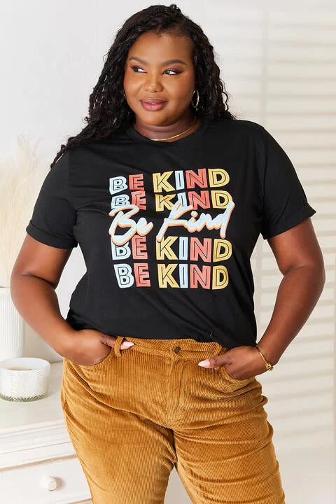 Simply Love Be Kind Graphic Round Neck T-Shirt