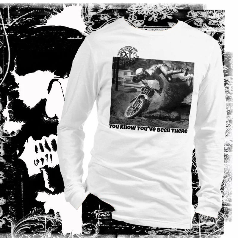 Dirt Bike #181 Long Sleeve White T-Shirt