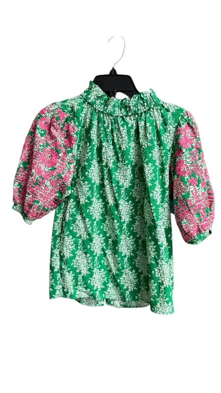 Top Short Sleeve By Thml In Floral Print, Size: Xs