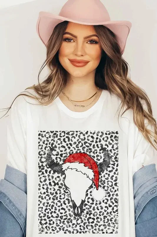 Alphia Cattle Christmas T-Shirt Plus Size