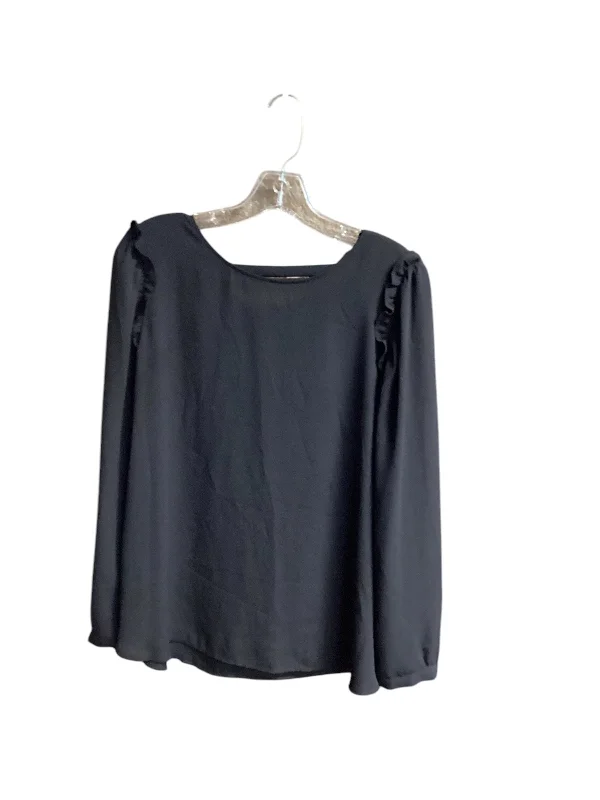 Top Long Sleeve By Loft In Black, Size: L