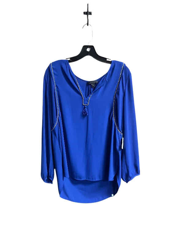 Top Long Sleeve By J. Crew In Blue, Size: M