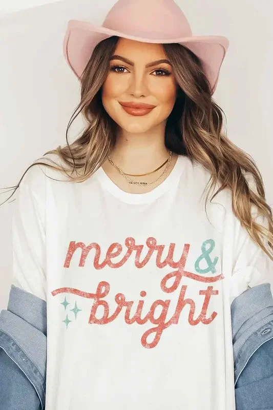 Alphia Merry And Bright Christmas T-Shirt Plus Size