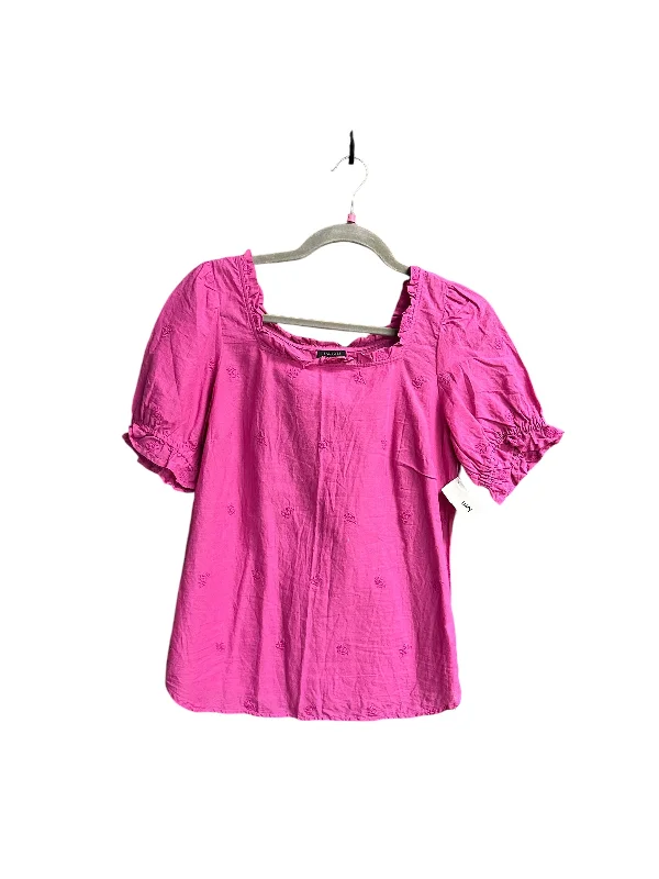 Top Short Sleeve By Talbots In Pink, Size: S