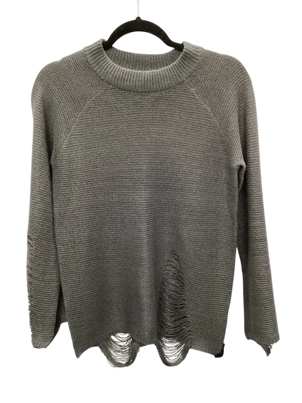 Top Long Sleeve Basic By Say What In Grey, Size: M