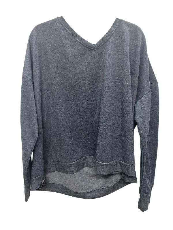 Top Long Sleeve By Clothes Mentor In Grey, Size: 2x