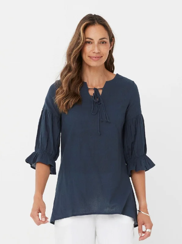 Nanette Tunic - Navy