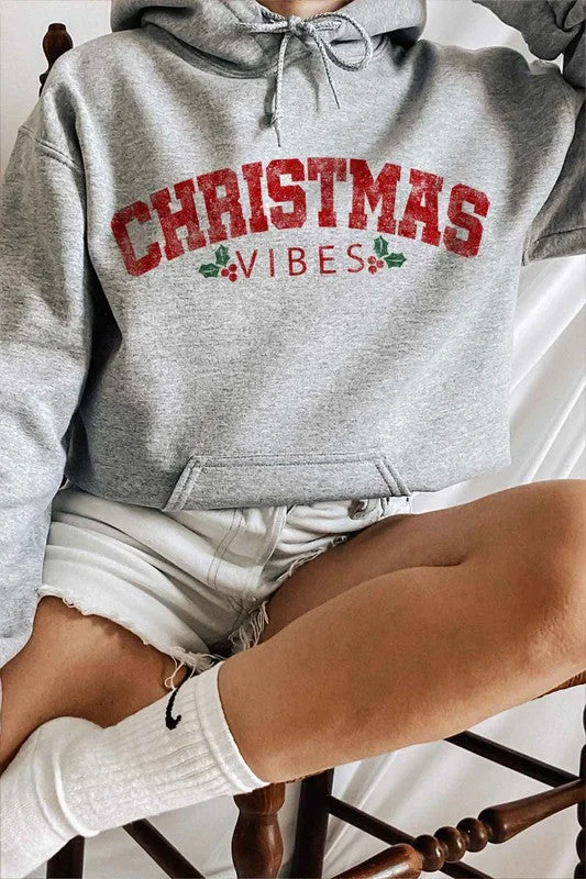 Alphia Christmas Vibes Graphic Hoodie Plus Size