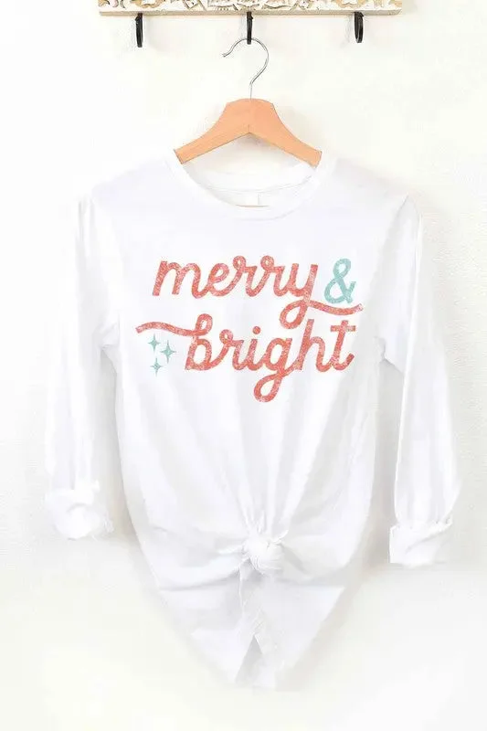 Alphia Merry And Bright Christmas Long Sleeve Tee