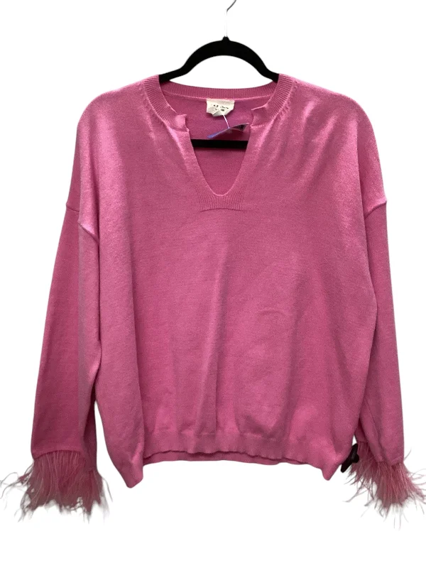 Top Long Sleeve By 143 Story In Pink, Size: M