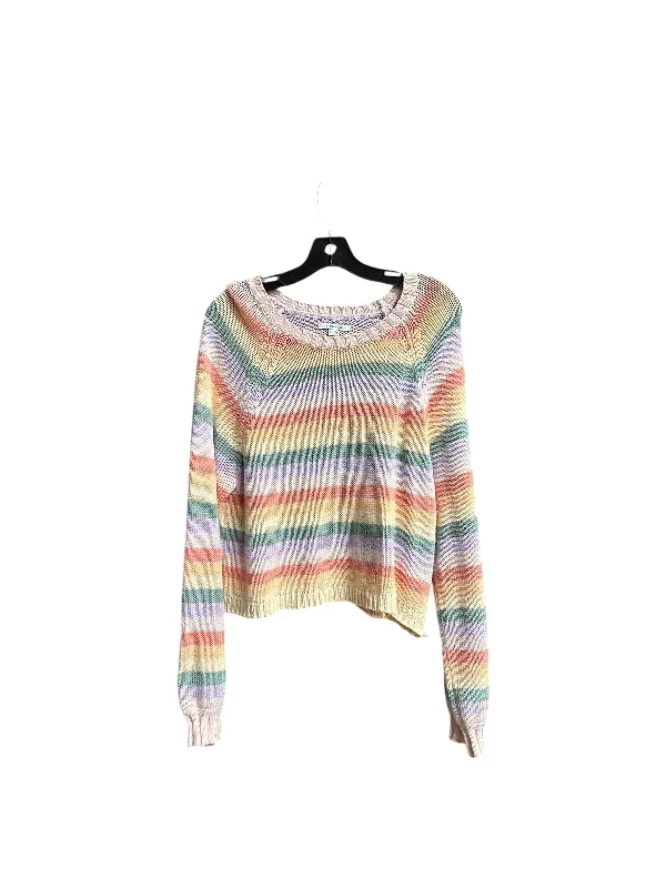 Sweater By American Eagle In Rainbow Print, Size: M