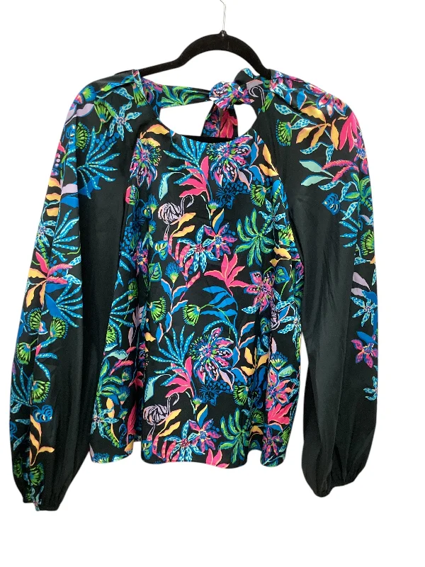 Top Long Sleeve By Lilly Pulitzer In Black, Size: S