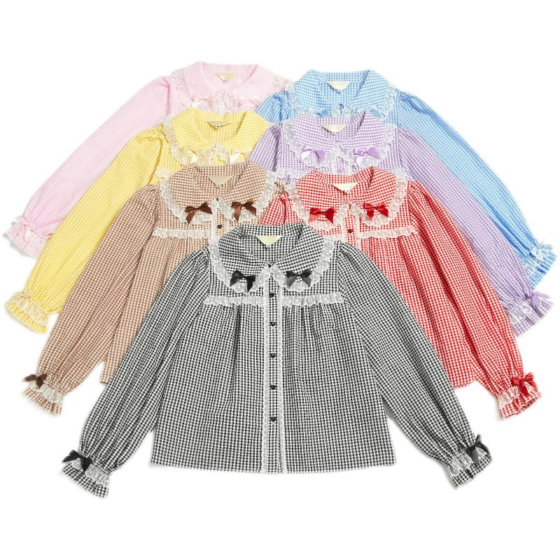 Little Waffle Long Sleeve Blouse