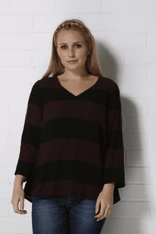 LEXIE Top - Black/Red