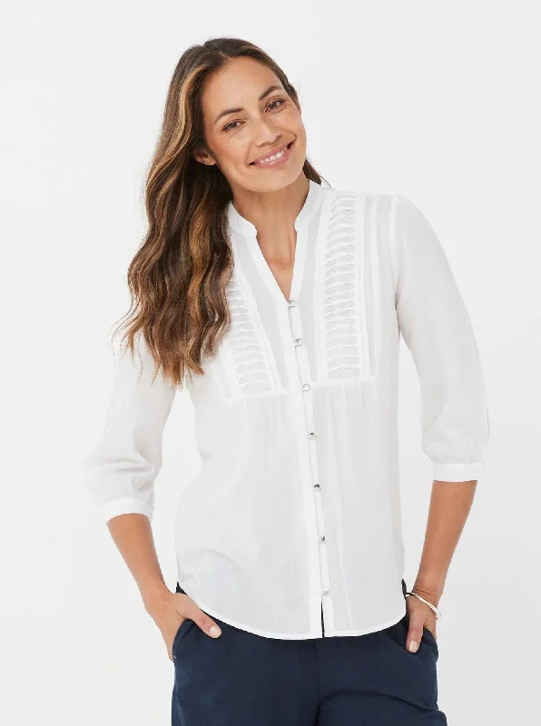 Women Top White/Cotton Aimee