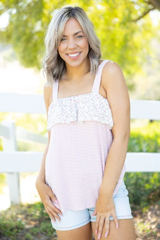 Alluring Ruffled Tank Top