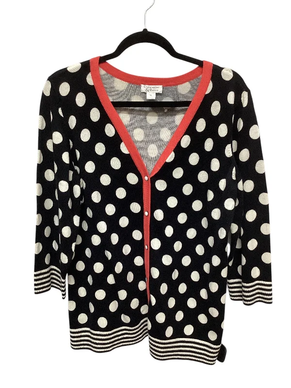 Cardigan By Christopher And Banks In Polkadot Pattern, Size: Xl