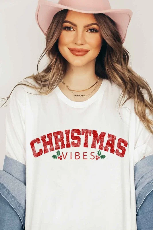 Alphia Christmas Vibes Graphic T-Shirt