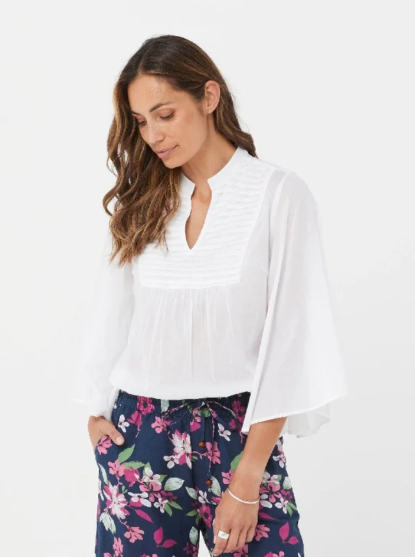 Edith Top - White/Cotton