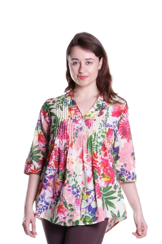 Tropical Garden Release Print Tunic