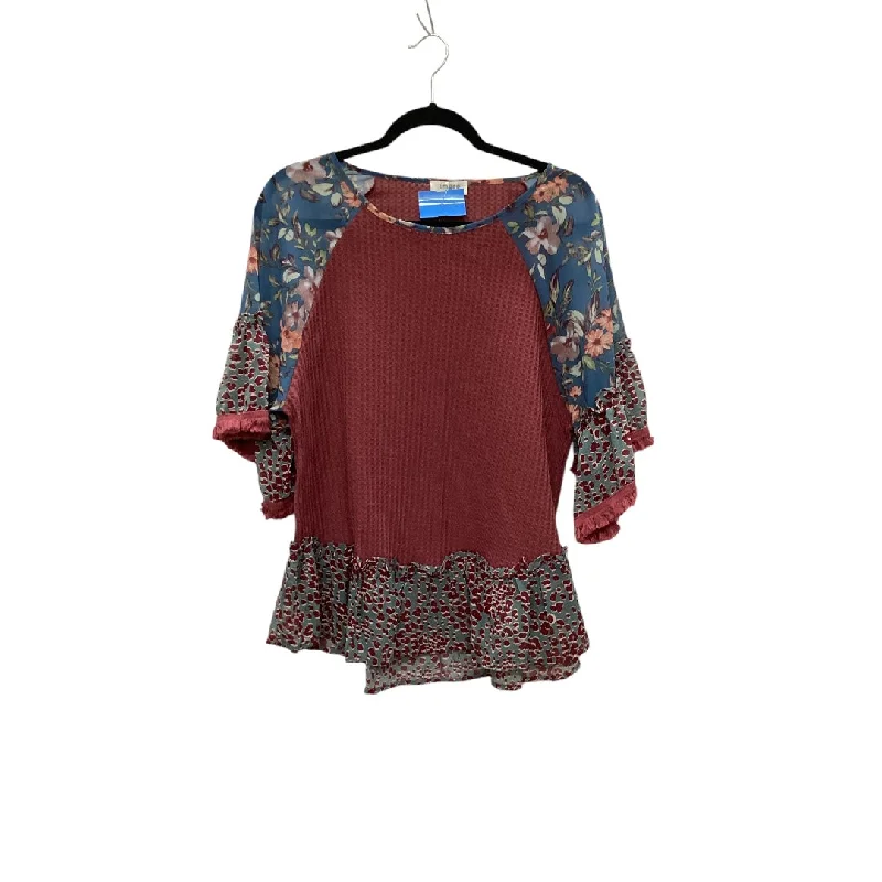 Top Short Sleeve By Umgee In Multi-colored, Size: S