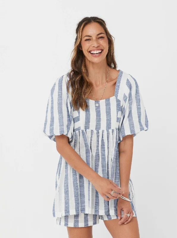 Zita Tunic - Blue Stripe