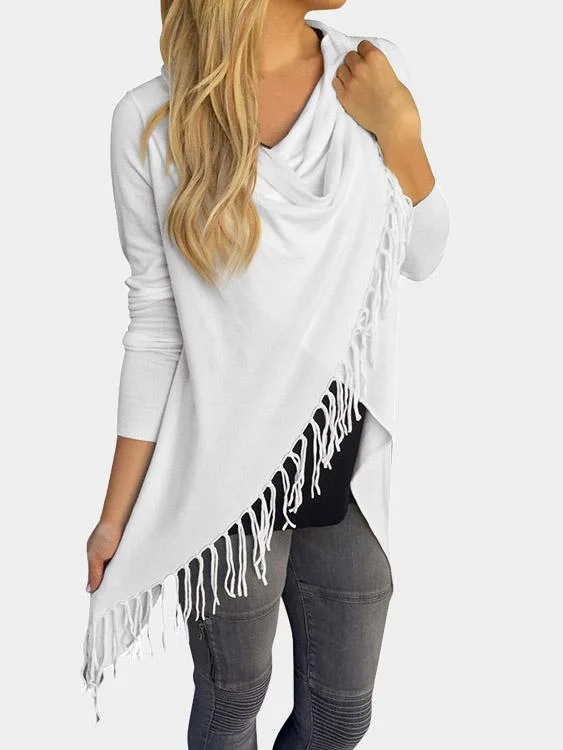 OEM ODM Tassel Details Irregular Hem T-shirt