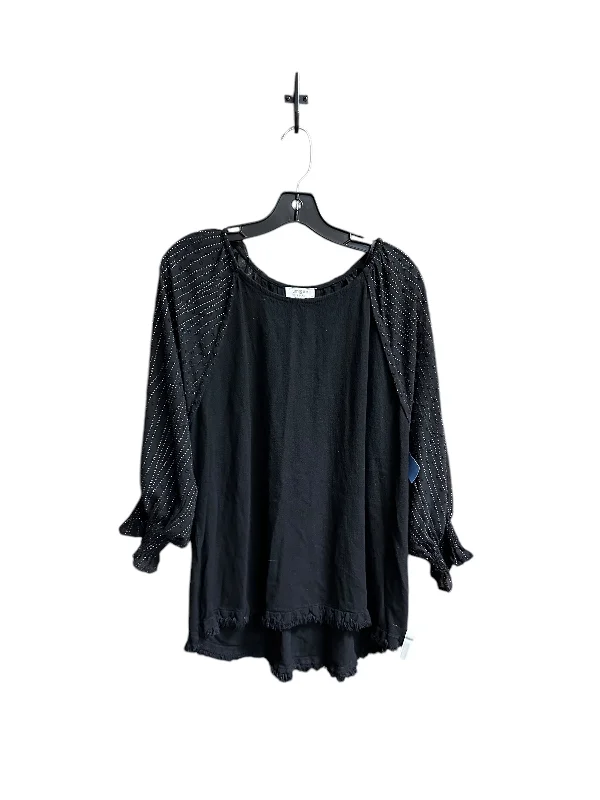 Top Long Sleeve By Umgee In Black, Size: M